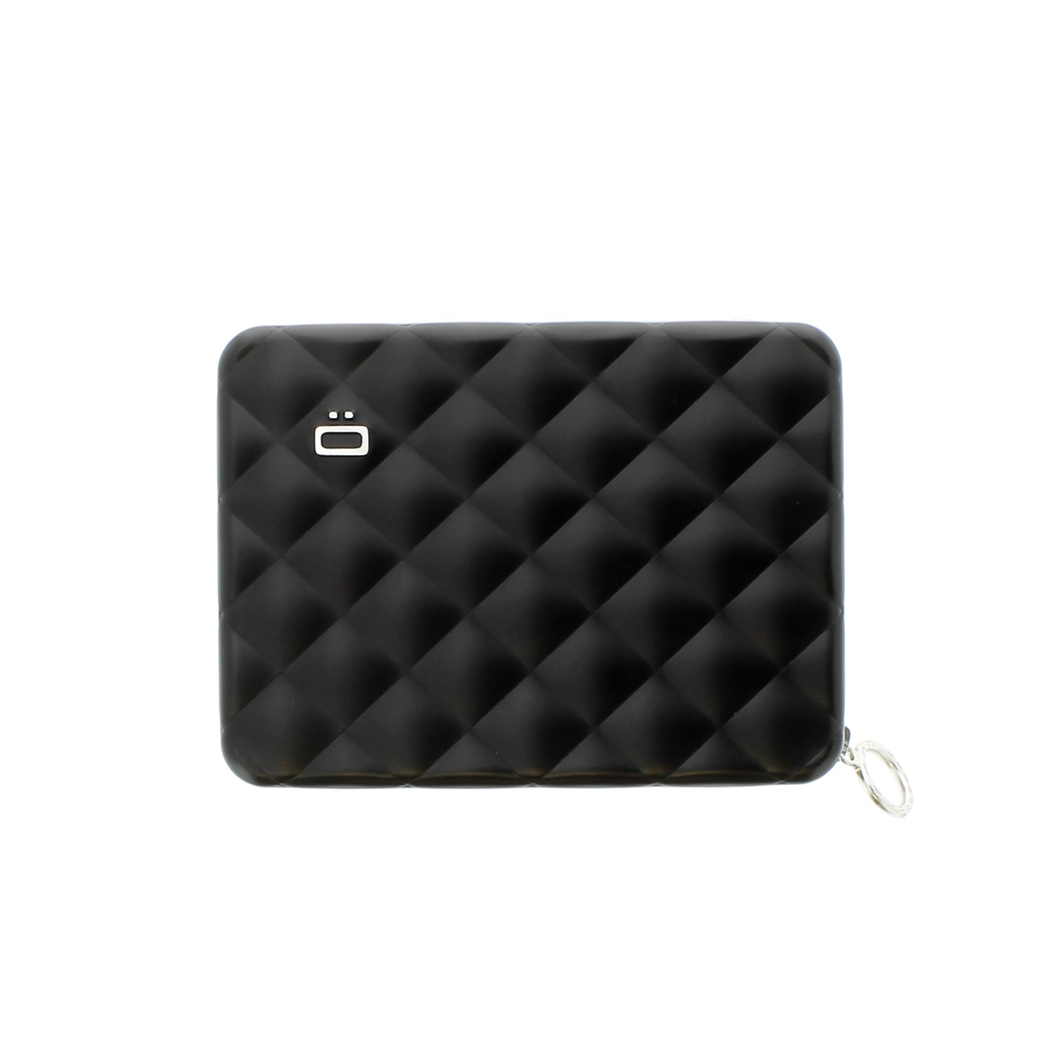 OGON Aluminum Wallet Quilted Passport - Black